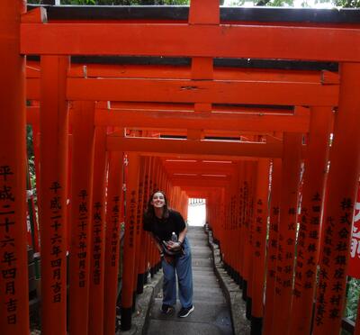 Elena in Torii Gates