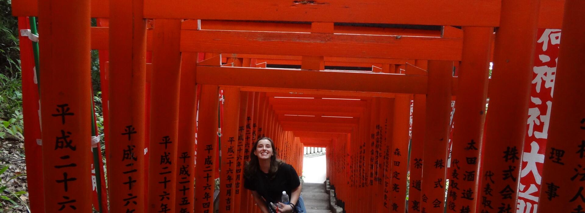 Elena in Torii Gates