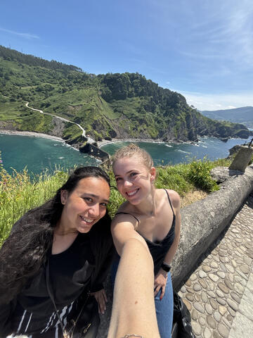 Audrey with friend
